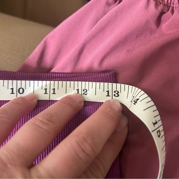 Lululemon In the Flow Crop II Heathered Regal Plum Fuchsia W6B41S 4 - Picture 7 of 10